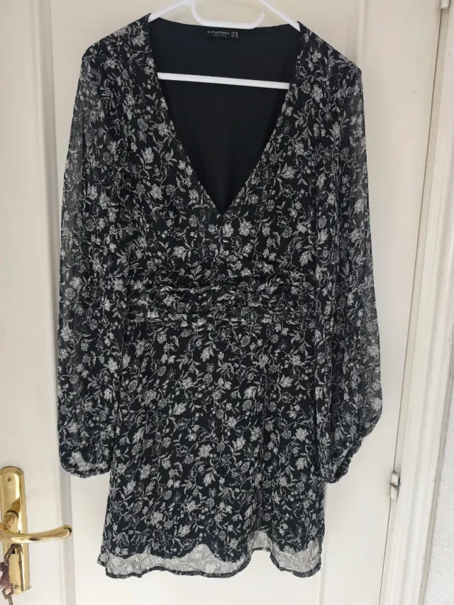 Vestido corto estampado floral