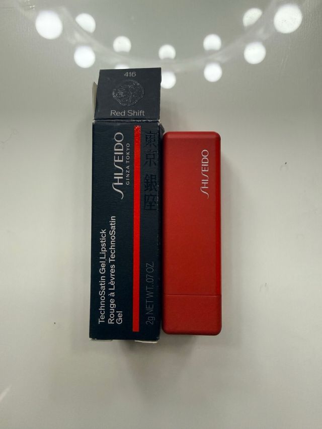 Labial Shiseido TechnoSatin Gel 416 Red Shift
