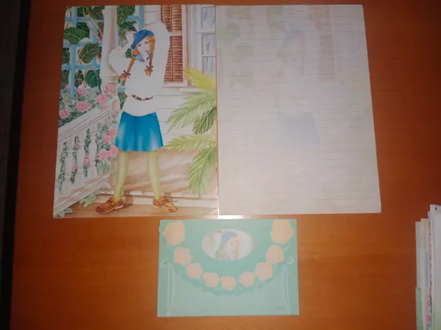 Cartas perfumadas con dibujo de chica