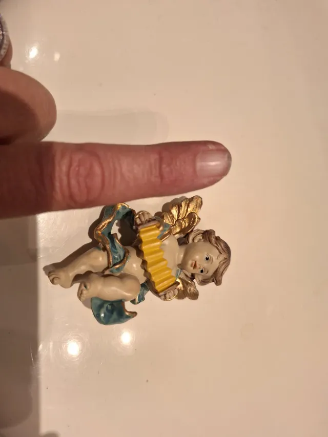 Angelito para colgar con acordeón