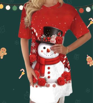 Lencería Navidad Muñeco Nieve Talla Única