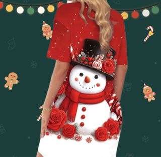 Lencería Navidad Muñeco Nieve Talla Única