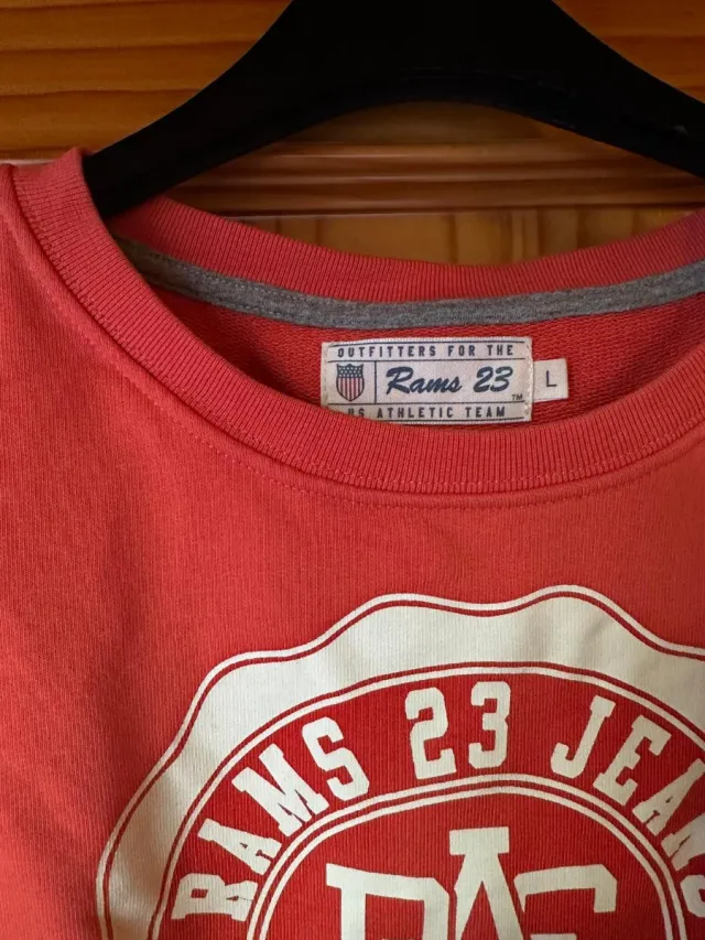 Sudadera Rams 23 Jeans Rhode Island Naranja