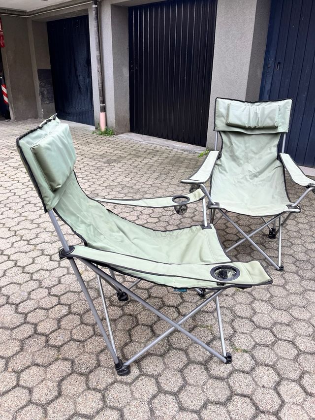 2 Sedie Pieghevoli da Esterno