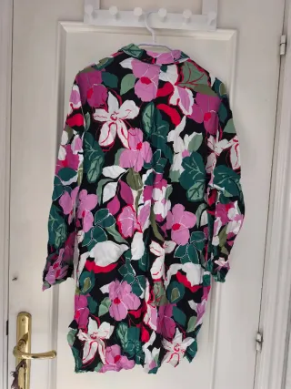 Vestido camisero estampado floral