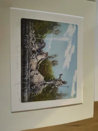 Aguatinta Neptuno. Homenaje de 400 años de FNMT