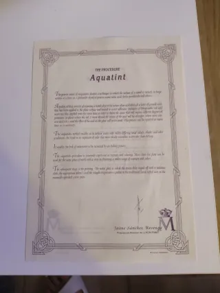 Aguatinta Neptuno. Homenaje de 400 años de FNMT