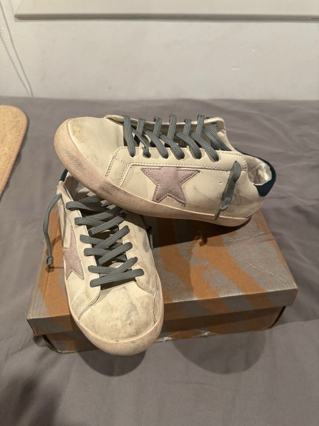 Golden Goose Beige y Blancas