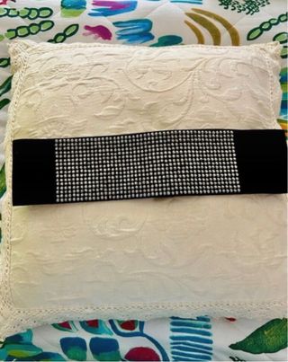 Cintura elasticizzata con strass