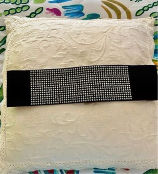 Cintura elasticizzata con strass