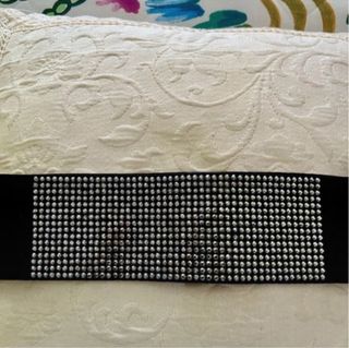 Cintura elasticizzata con strass