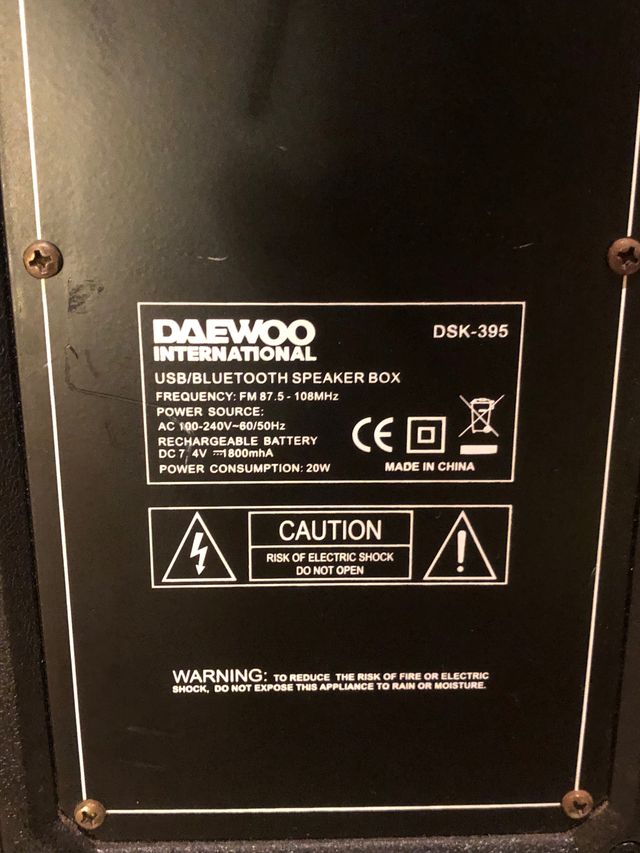 Altavoz Inalámbrico Daewoo International