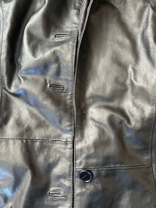 Cappotto Vera Pelle Nero Taglia L