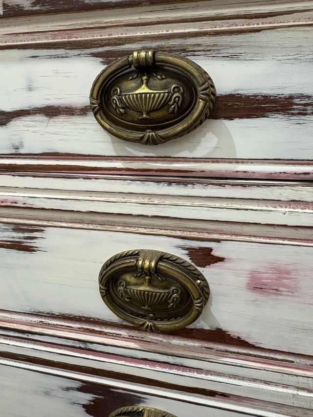 Mueble vintage madera blanco