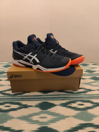 Asics Court FF 2 - Zapatillas Tenis Azul/Naranja