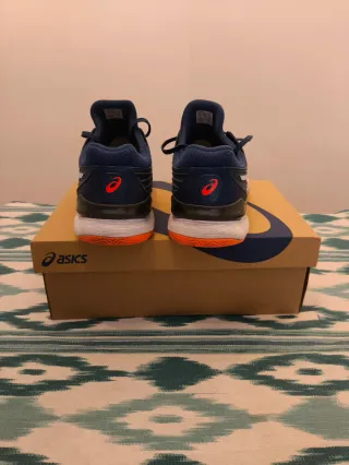 Asics Court FF 2 - Zapatillas Tenis Azul/Naranja