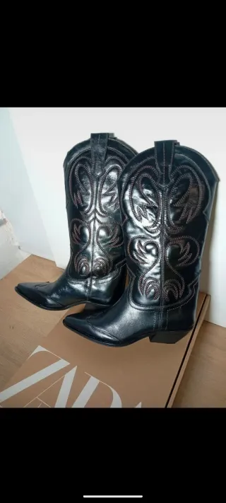 Botas cowboy Zara Talla 37