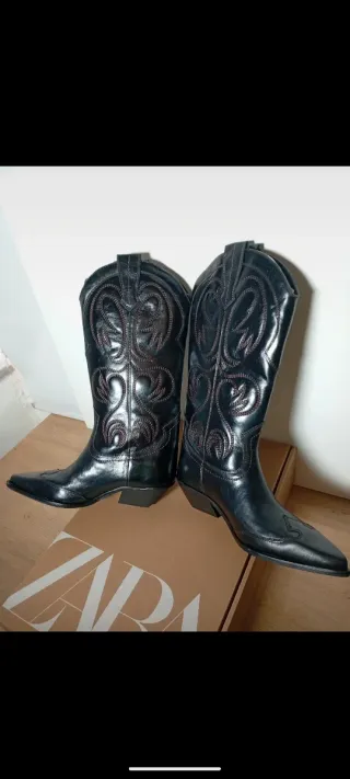 Botas cowboy Zara Talla 37