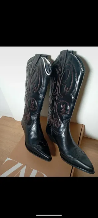 Botas cowboy Zara Talla 37