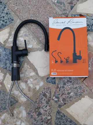 Grifo de cocina negro Edouard Rousseau