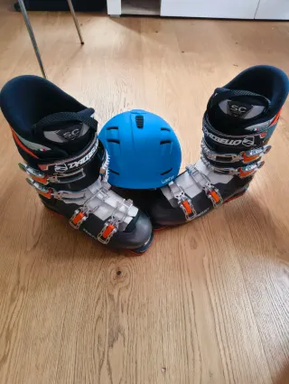 Botas de esquí + Casco + Bolsa