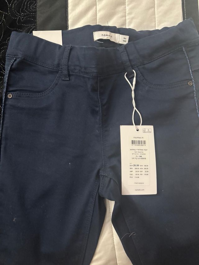 Pantalón niña azul marino