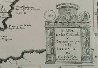Mapa España antiguas provincias de la iglesia