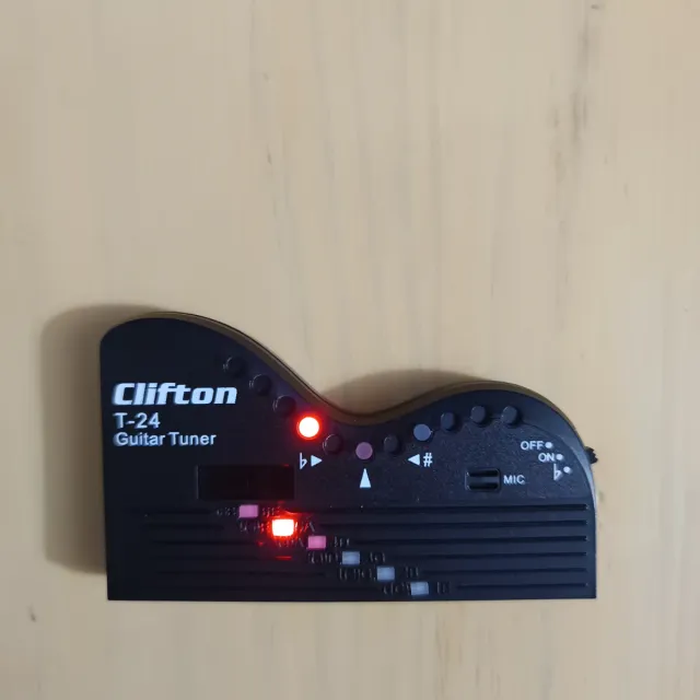 Afinador Guitarra Clifton T-24. Con regalos