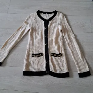 Jersey beige y negro