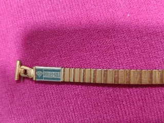 Pulsera Longines chapada en oro.