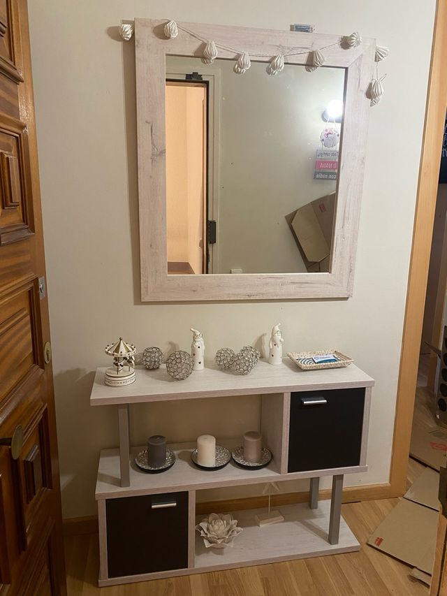 Conjunto de recibidor y espejo Premià de Mar