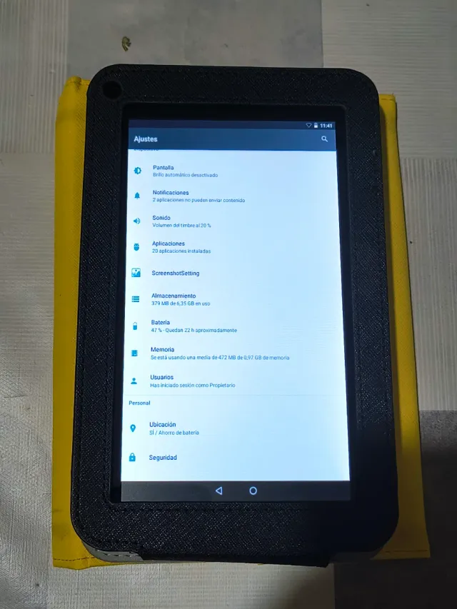 Tablet 7" Android con Funda 