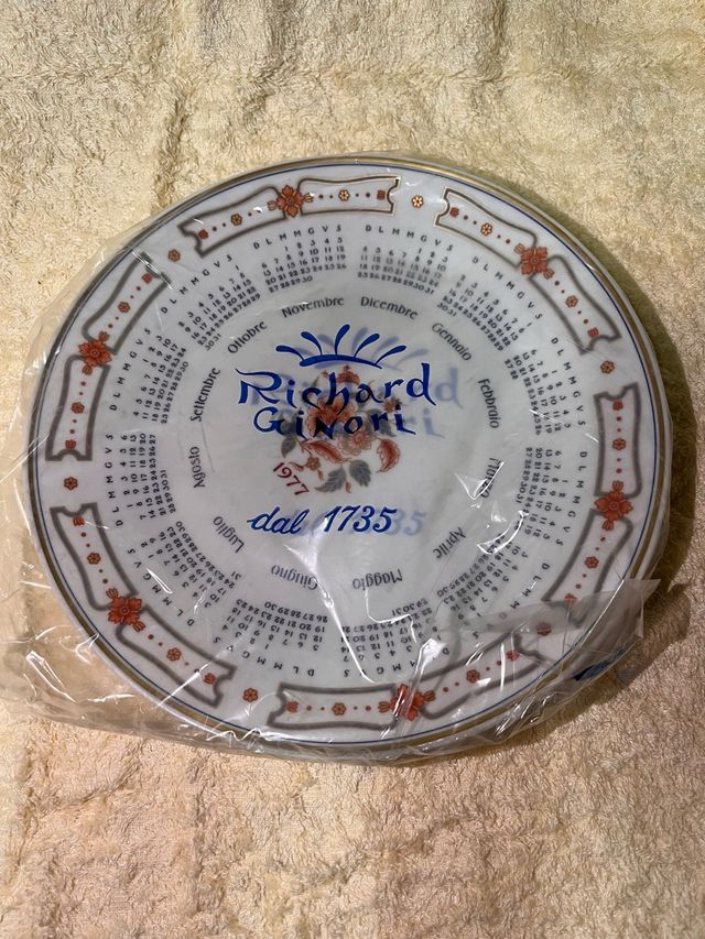 Piatto Richard Ginori Calendario 1977