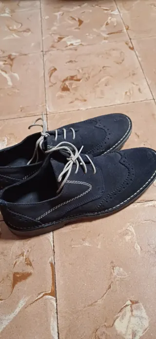 Zapatos de piel azul talla 41
