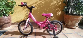Bicicleta infantil 14 pulgadas rosa