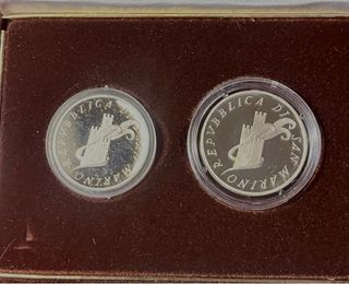 San Marino 2 Monete Argento 1987 Universiadi-Proof