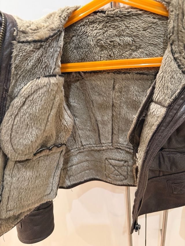 Chaqueta de piel niña