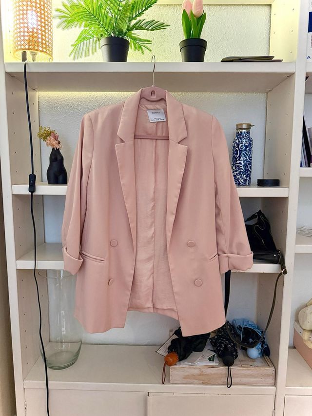 Blazer rosa Bershka