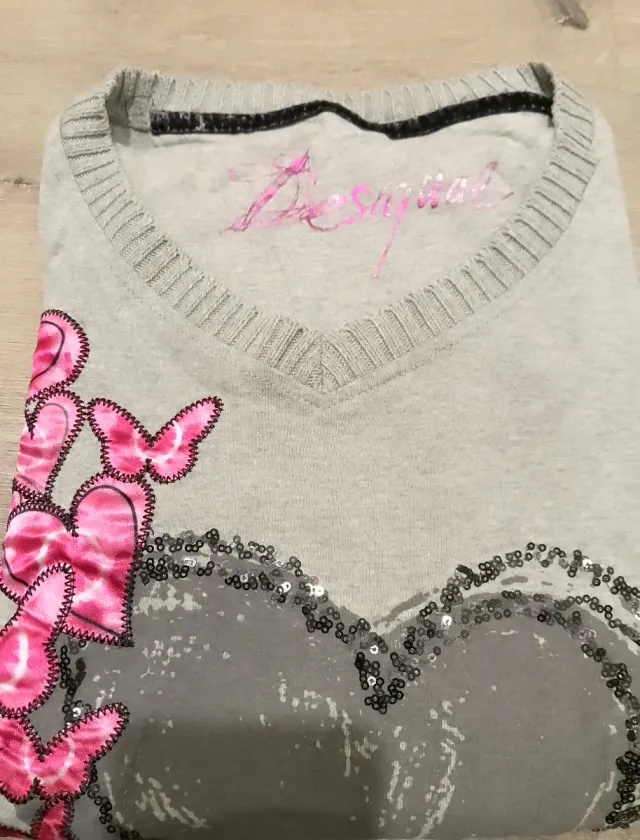 Jersey Desigual Corazón y Mariposas