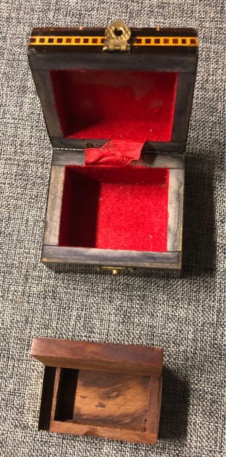 2 Cajitas de Madera Decoradas