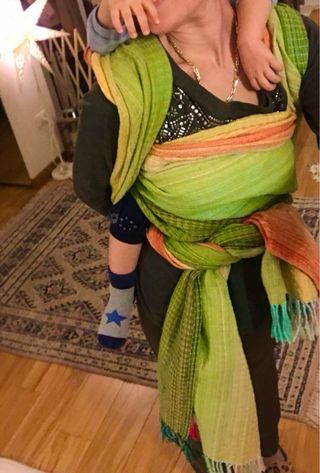 Fascia PortaBebè tg 6 trama simil tessitura manual