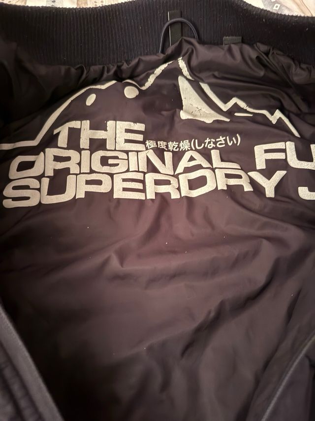 Chaqueta Superdry Negra Bomber