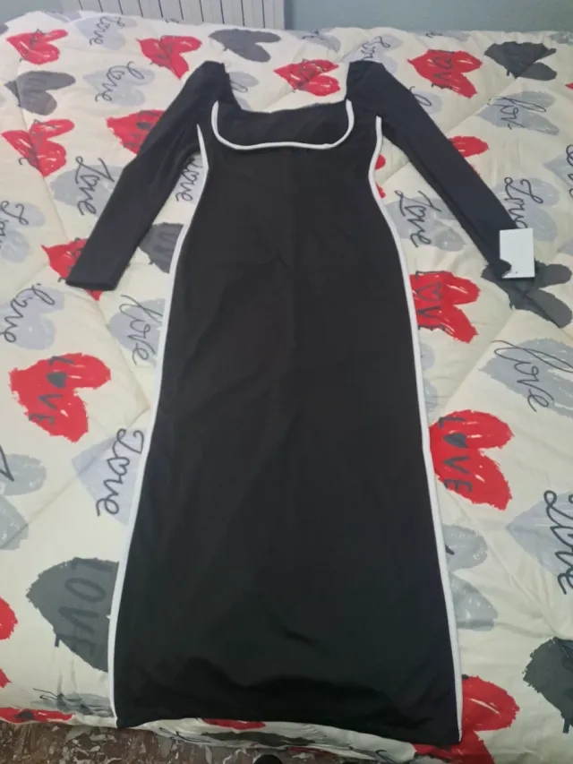 Vestido licra fría talla única hasta 42