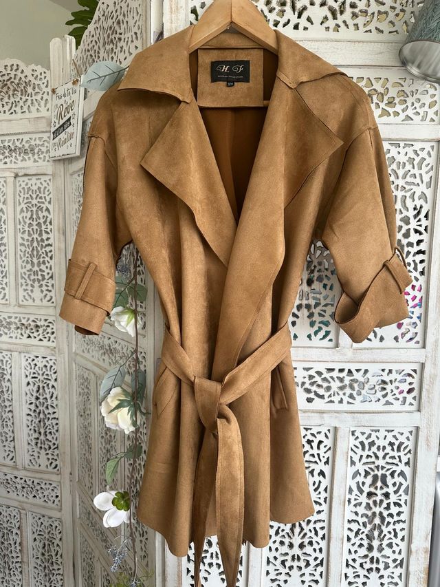 Chaqueta efecto ante S/36