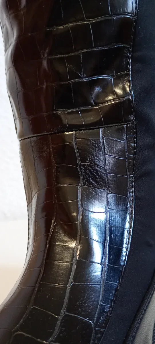 Botas caña alta negras talla 39