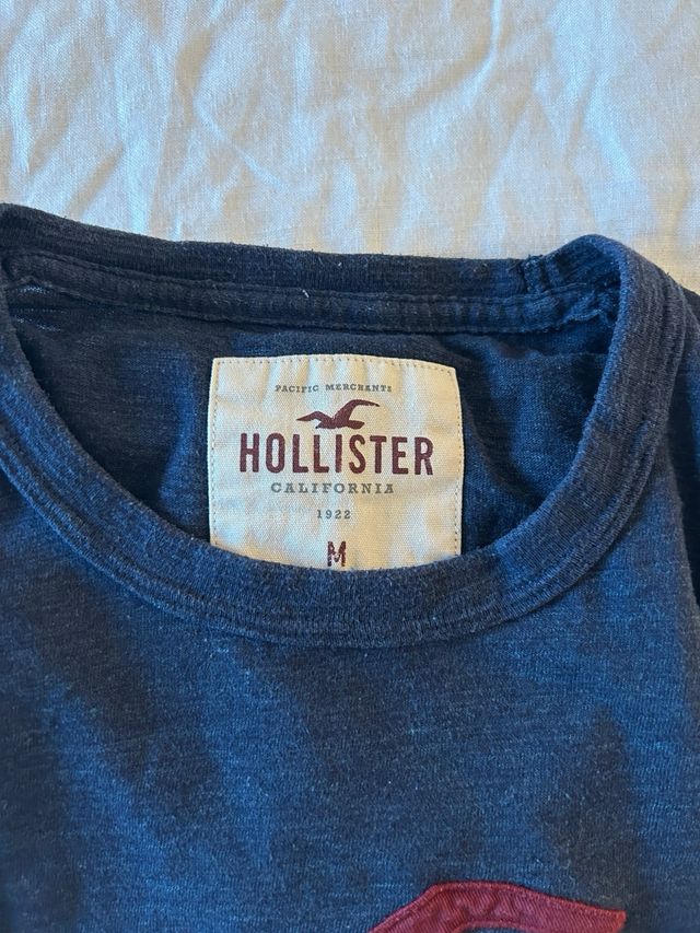 Camiseta Hollister Gris Talla M
