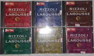 6 CD-ROM Enciclopedia Multimediale Rizzoli Larouss