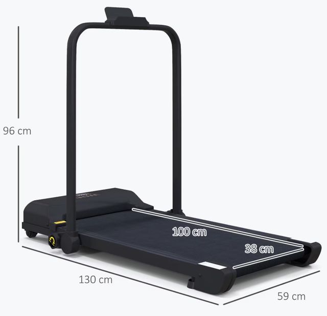 Cinta de andar plegable HOMCOM 130x59 cm