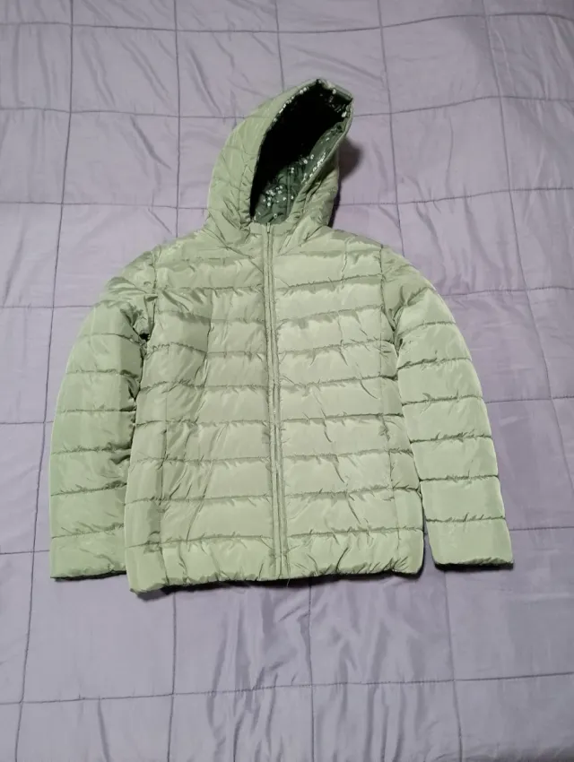 Chaqueta acolchada niña verde