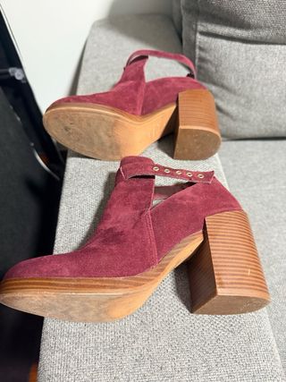 Botines Burdeos Suede Talla 38